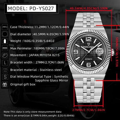 Pagani - Exquisite Sapphire Automatic Watch