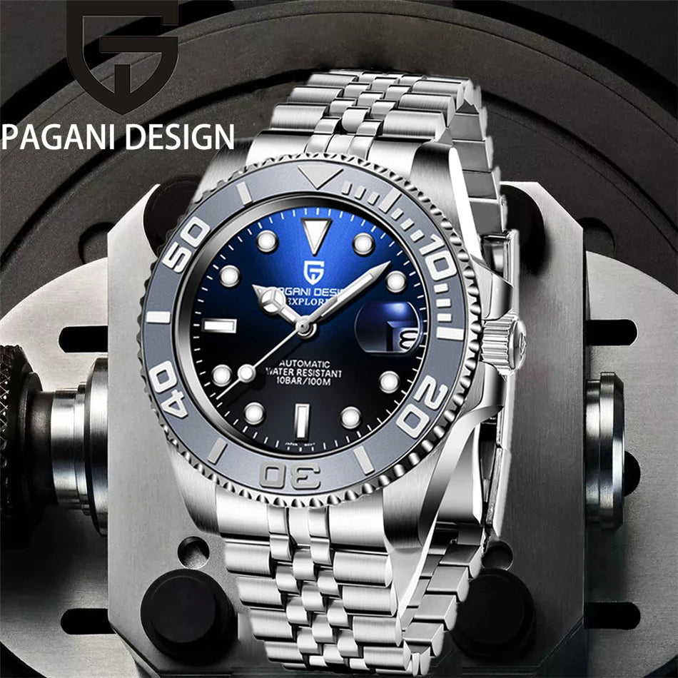 ⌚ PAGANI DESIGN Luxury Auto Watch: Steel, Sapphire, 100M WR