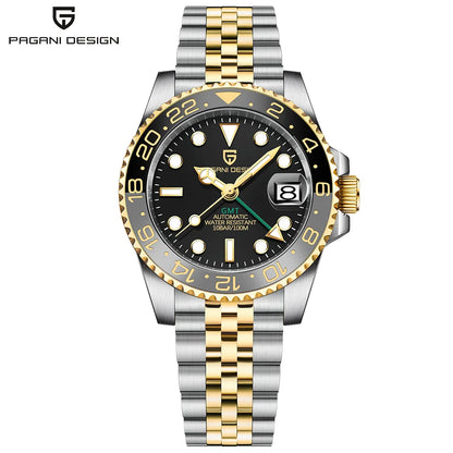 Pagani Design 40mm Automatic GMT Ceramic Watch