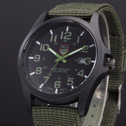 Outdoor Mens Date Stainless Steel Military Sports Analog Quartz Army Wrist Watch relogio masculino watch men часы мужские 2023