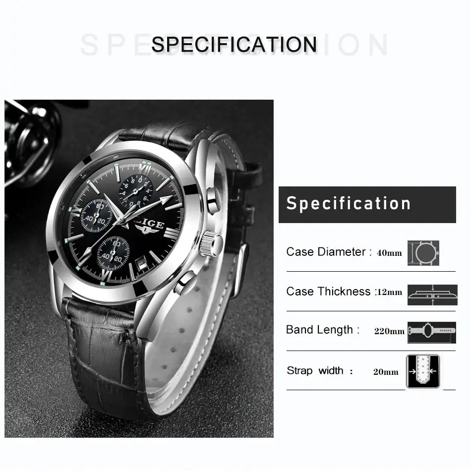 black colour watch for man