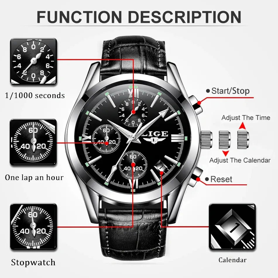 black colour watch for man