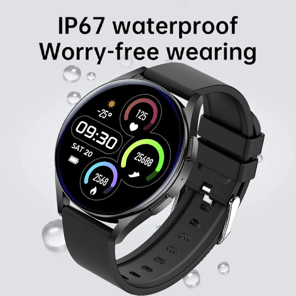 black smart watch 