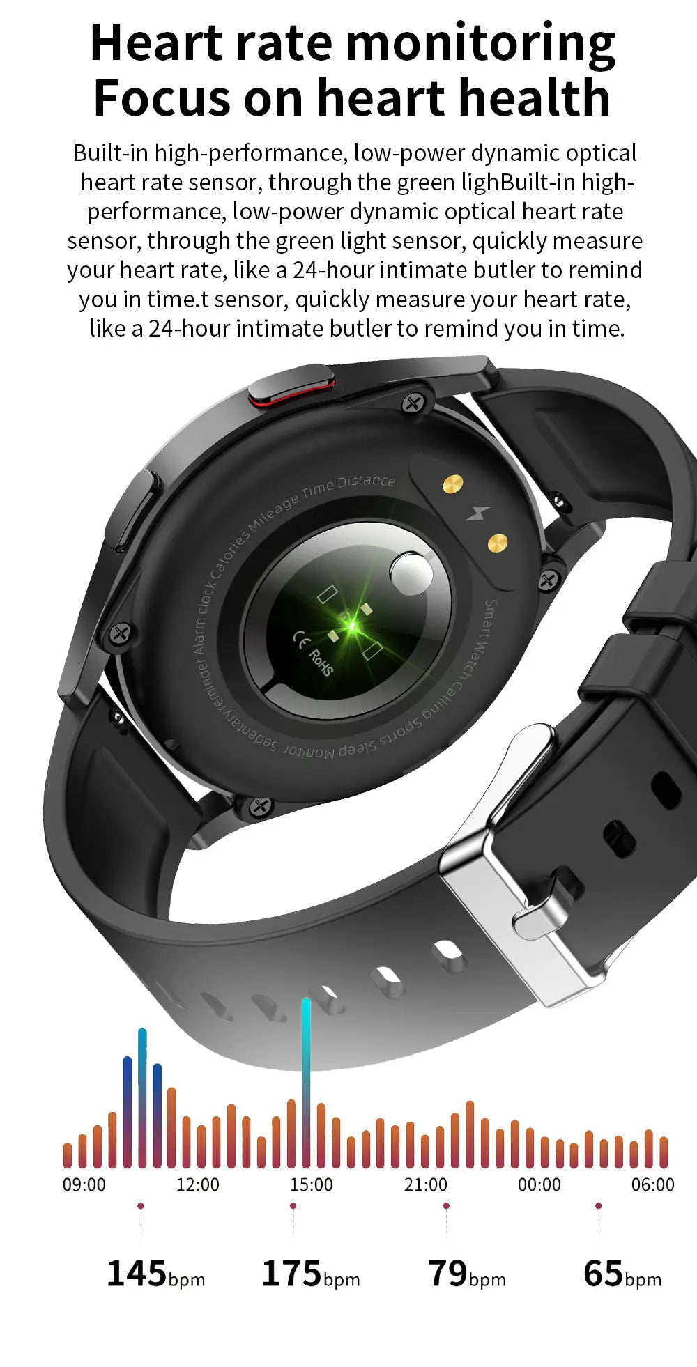 black smart watch 