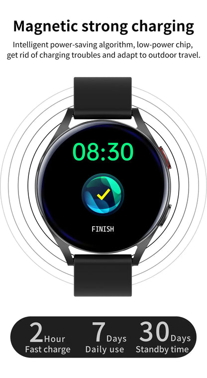 black smart watch 