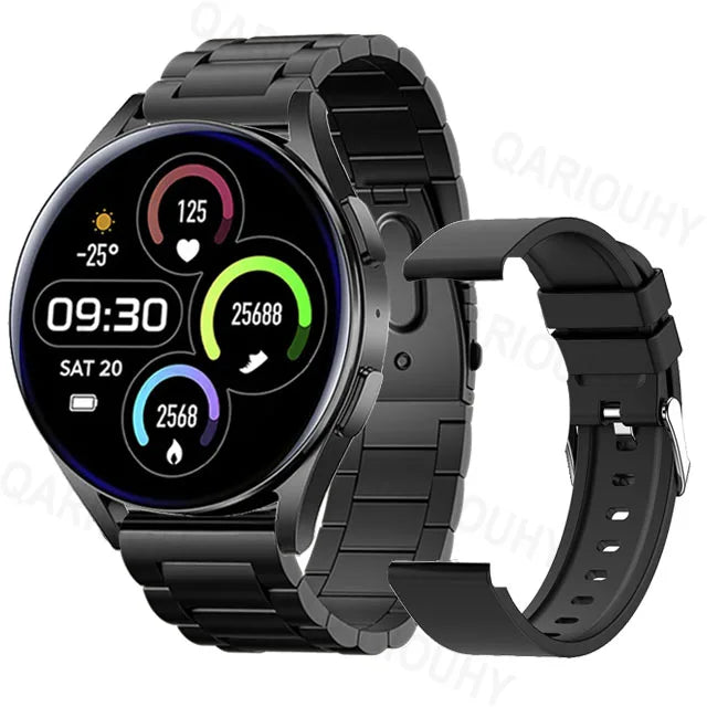 black smart watch 