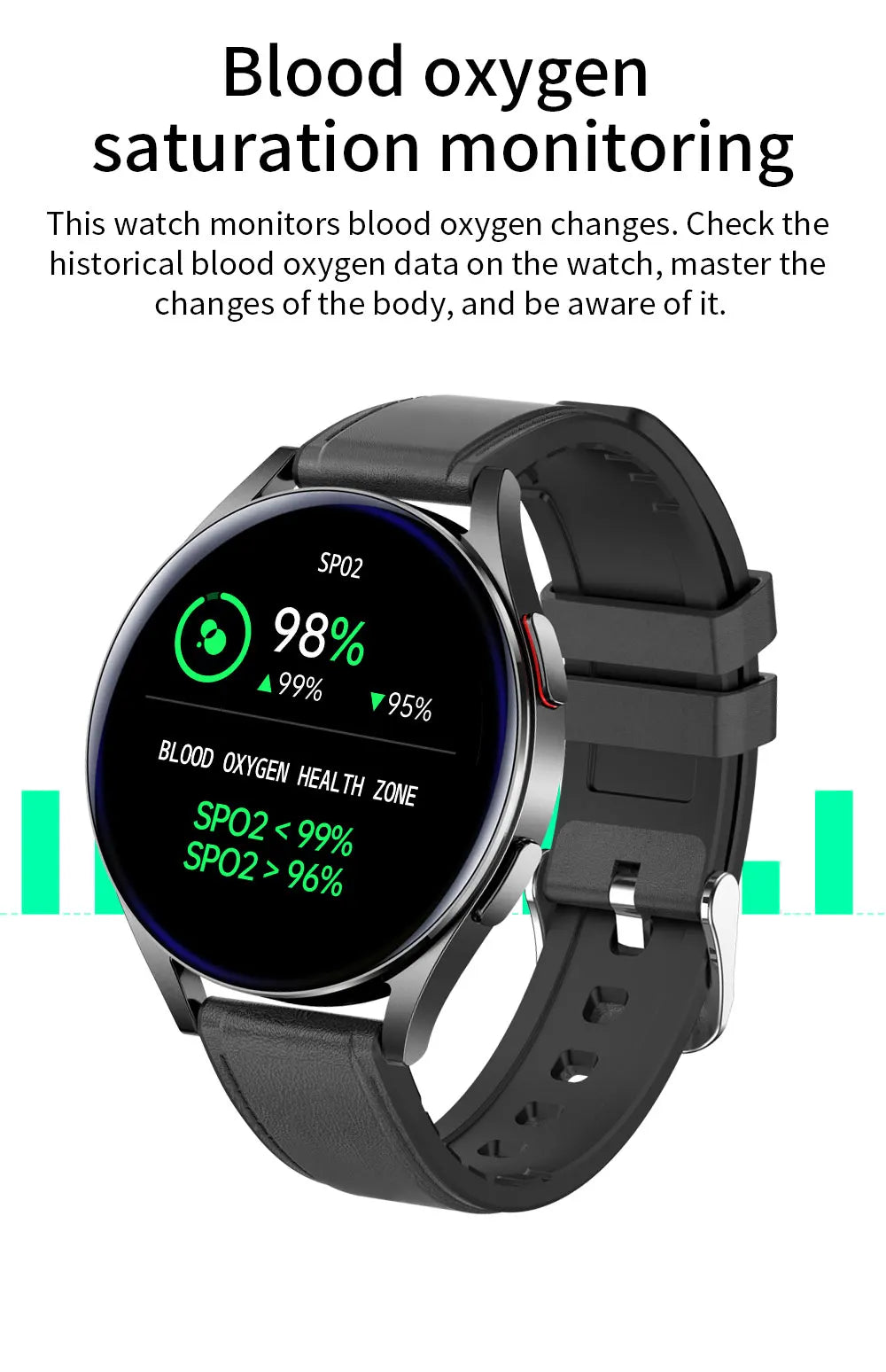 black smart watch 