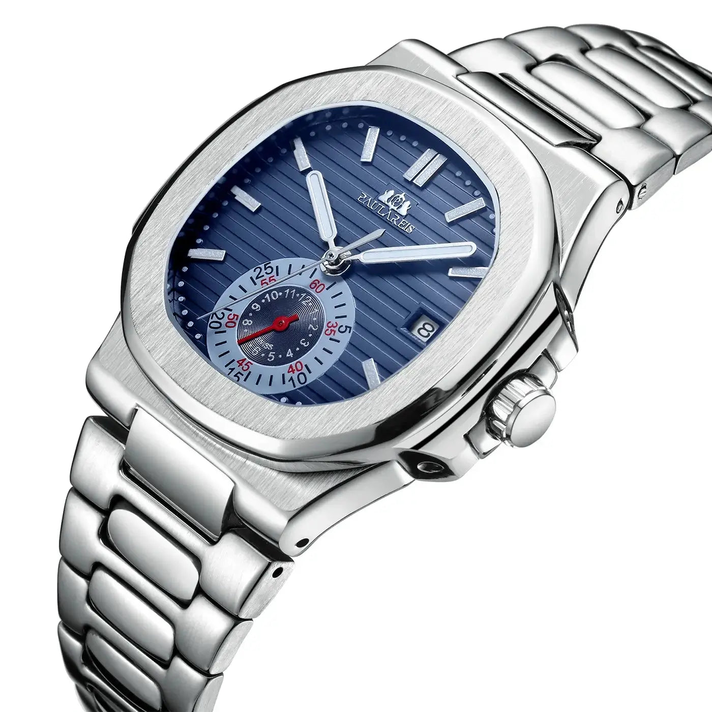 blue dial dress watch for men