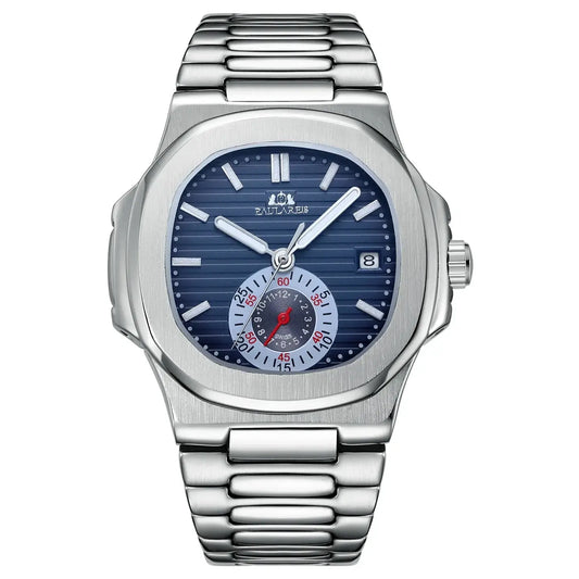 blue dial dress watch for men