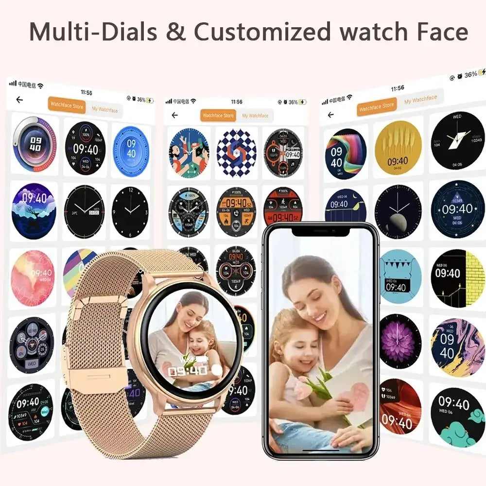 gold smart watches for women