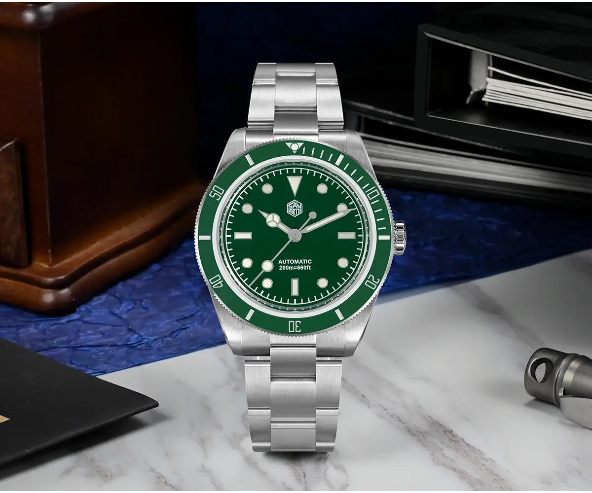 green face watch men's