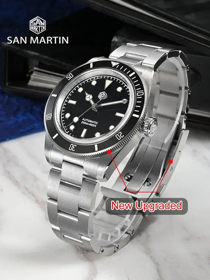 mens watches silver black face