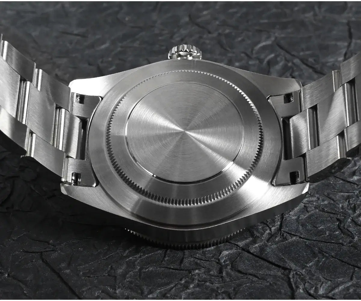 mens watches silver black face