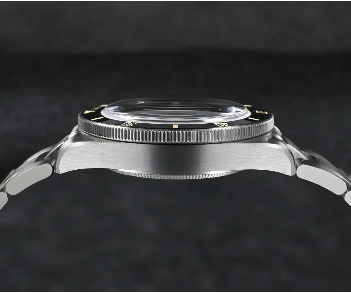 mens watches silver black face