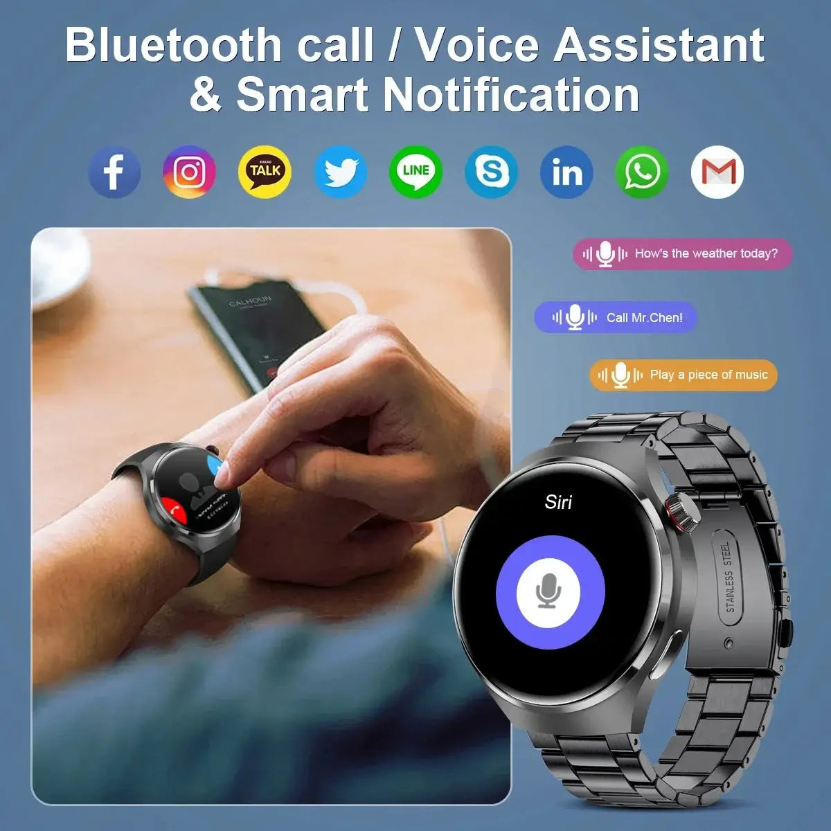 smart watch metal strap