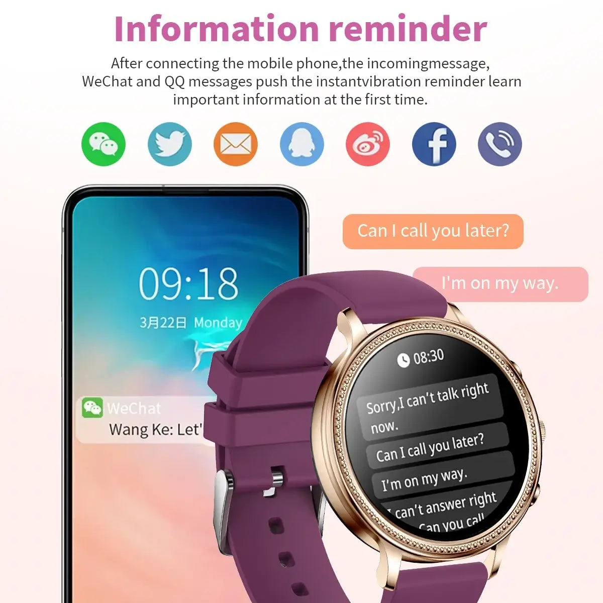 smart watch purple