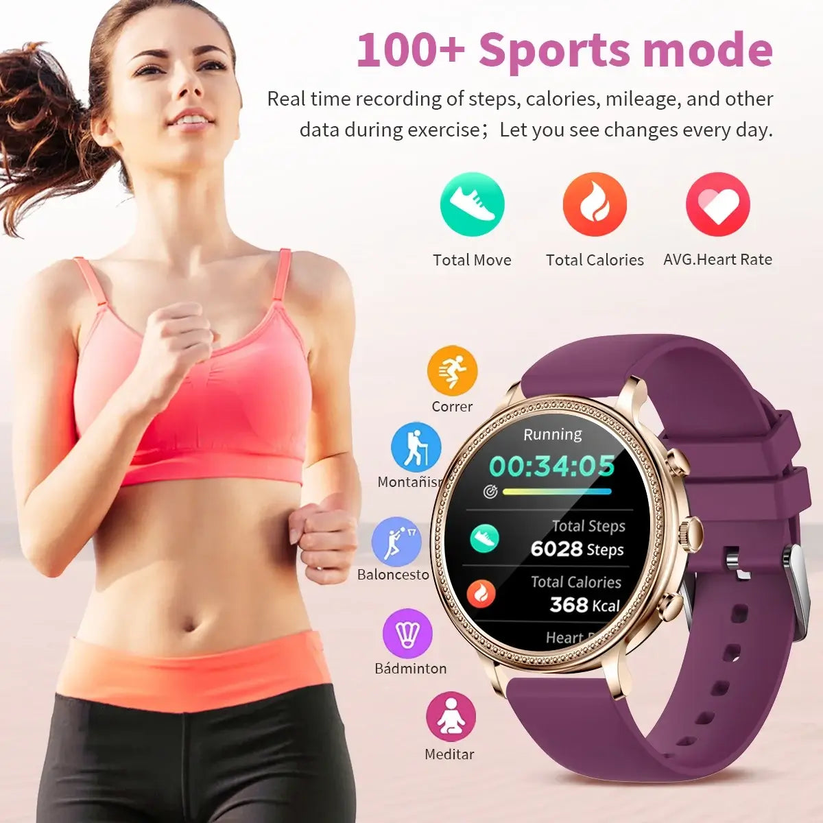 smart watch purple