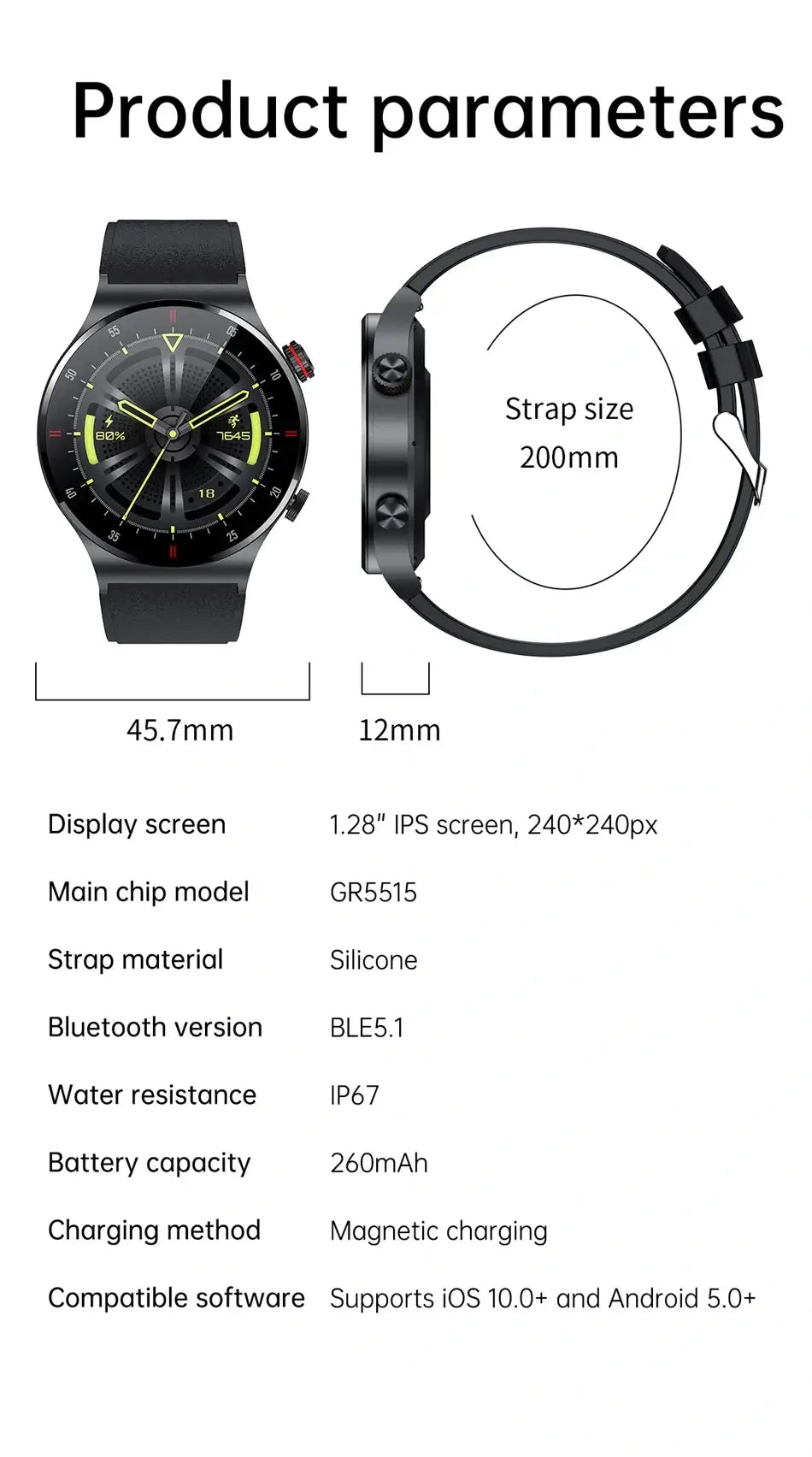 smart watch silver