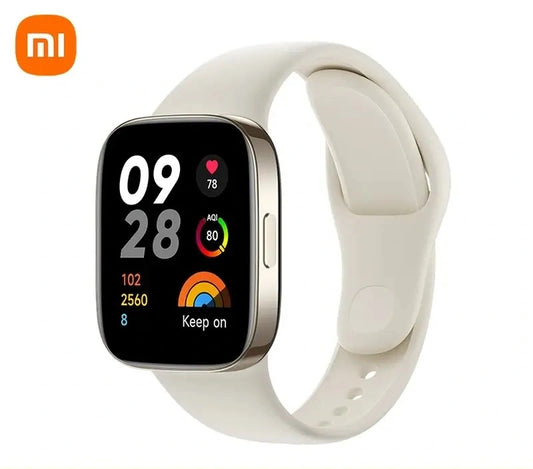 white smart watch